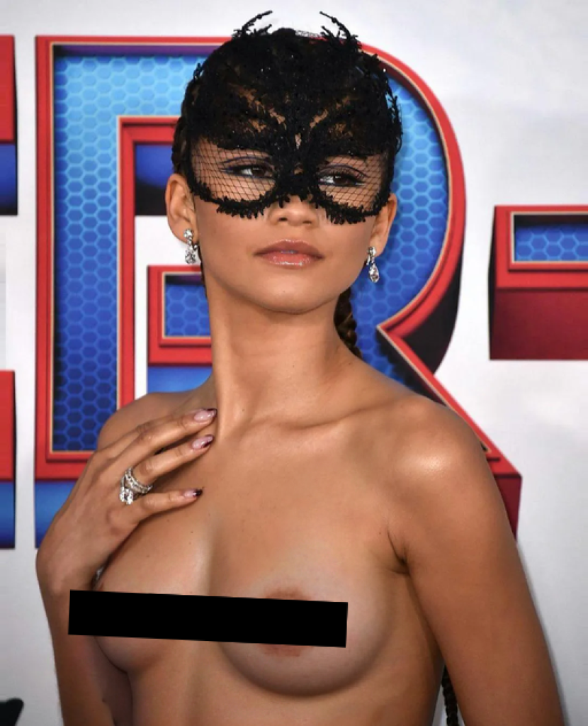 Celebrity Nude Deepfake of Zendaya Censored