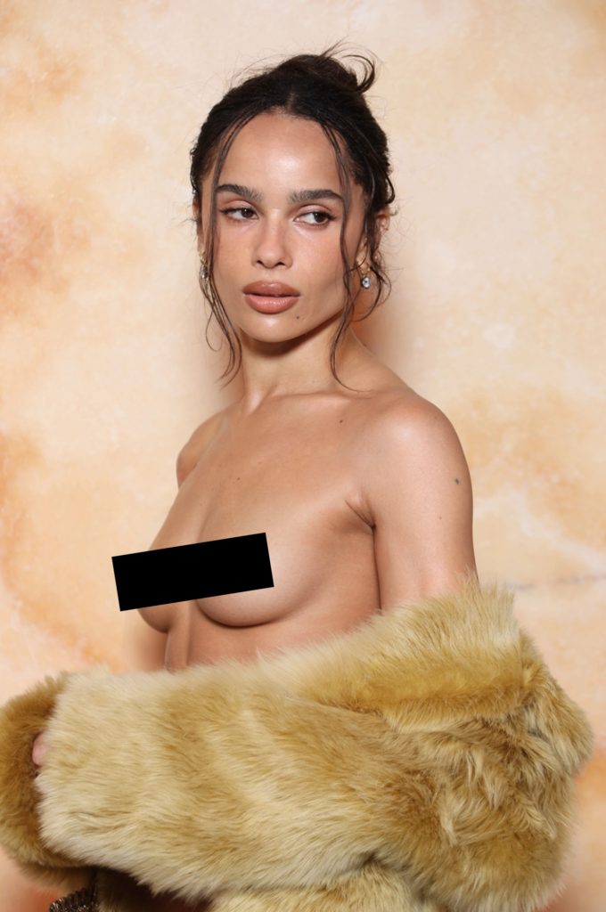 Celebrity Nude Deepfake of Zoe Kravitz 3 Censored