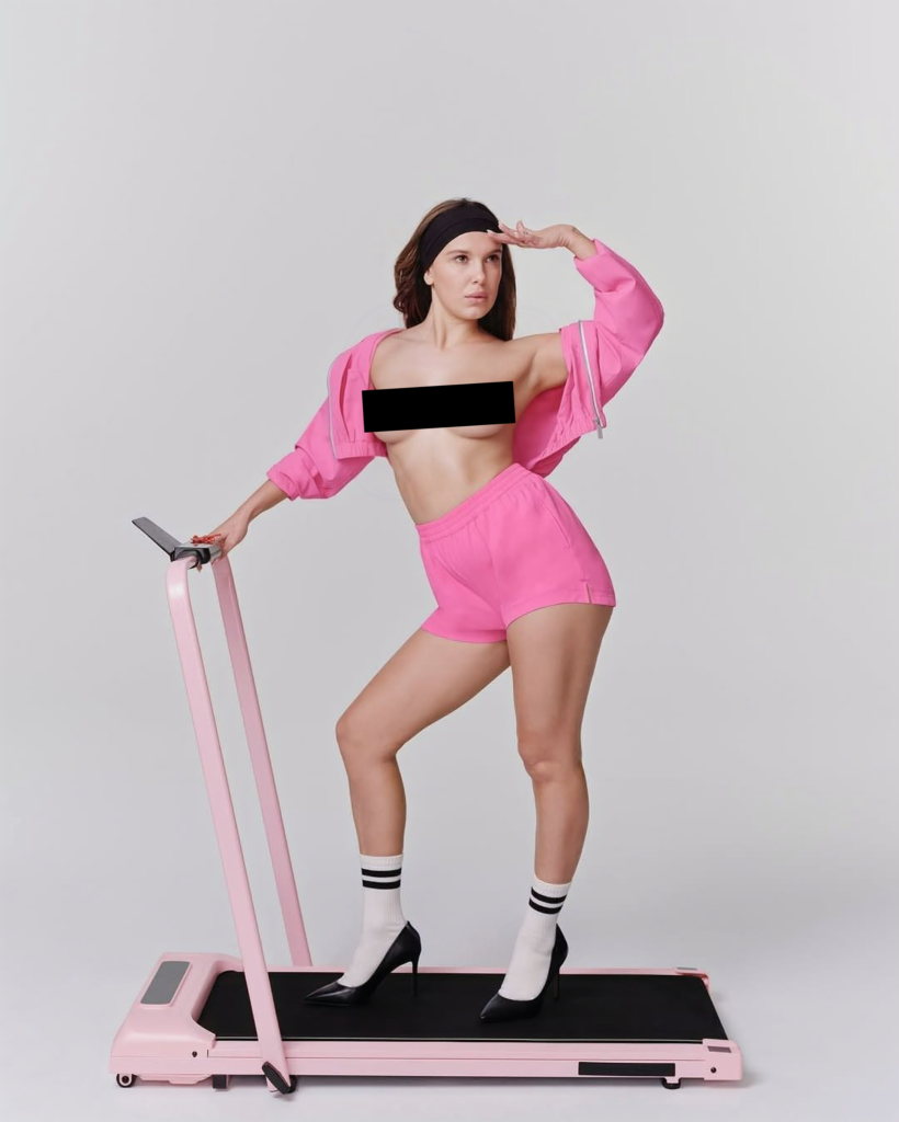 Celebrity Nude Deepfake of Millie Bobby Brown 10 Censored