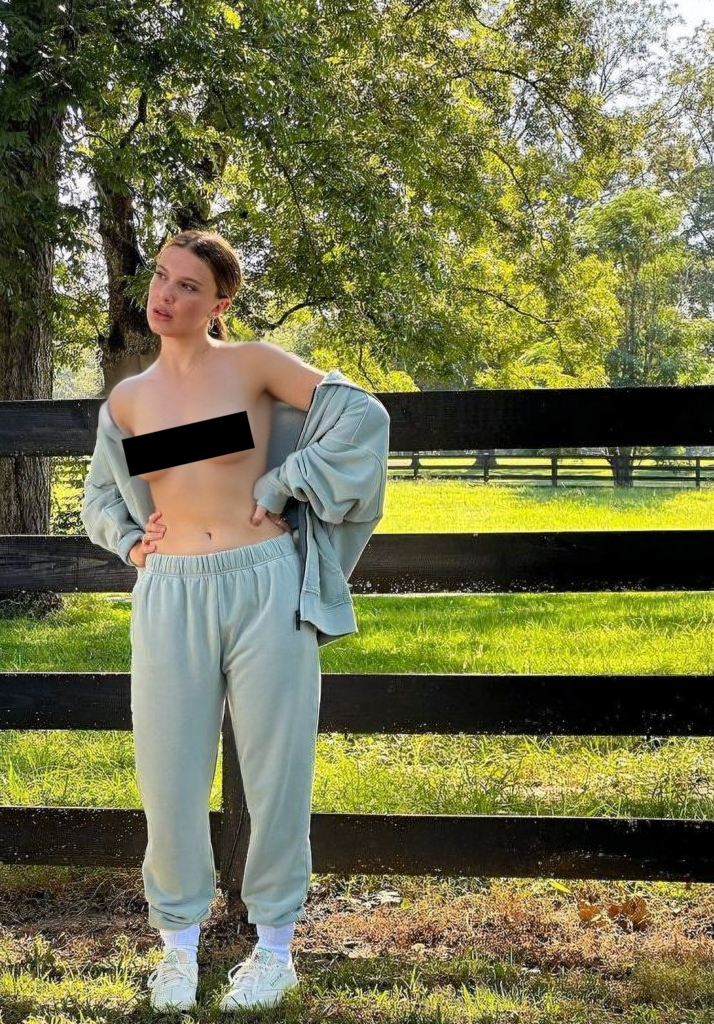 Celebrity Nude Deepfake of Millie Bobby Brown 9 Censored